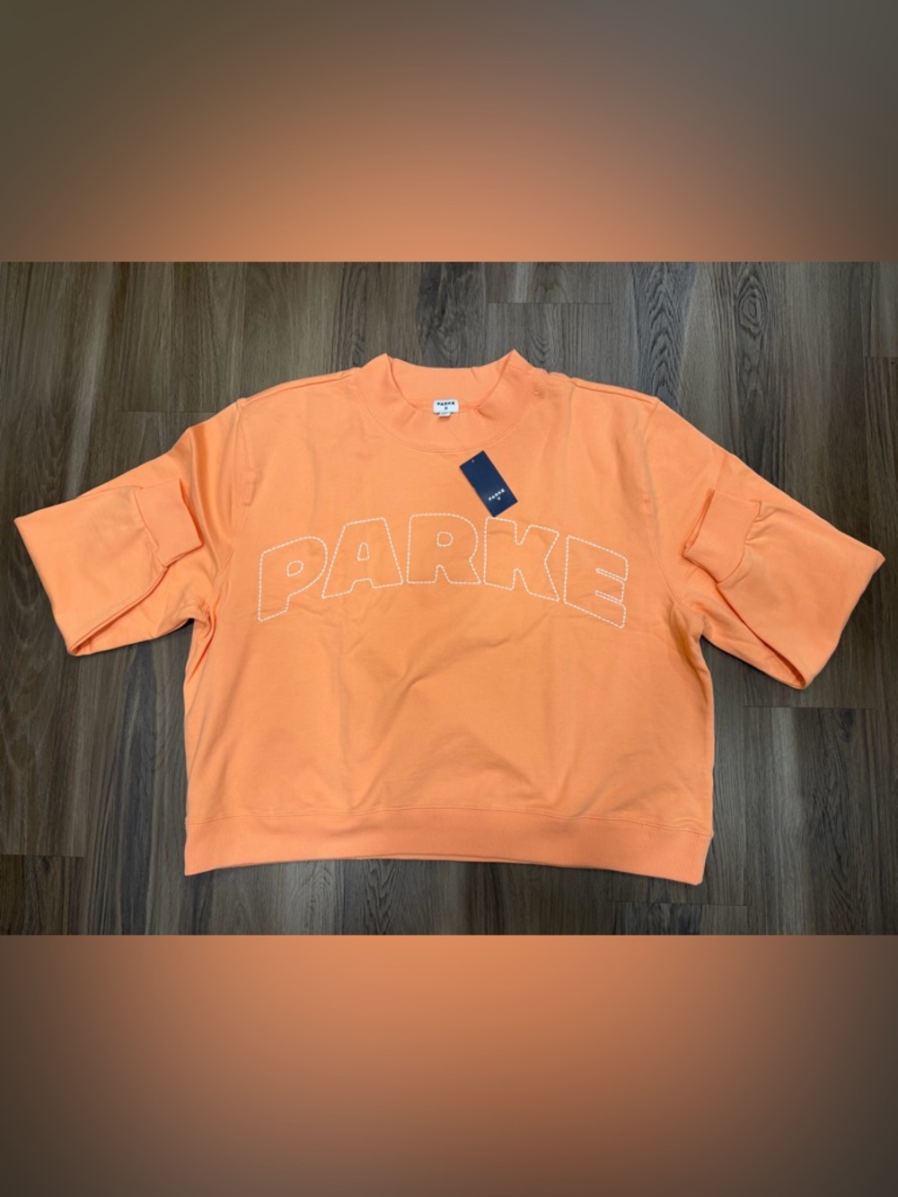 Women’s Mockneck Pullover Peach- Parke X Target (1X-2X)